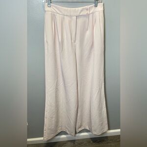 Express NWOT Women's Pink Wide Leg High‎ Rise Pleated Trouser Pants Size 8